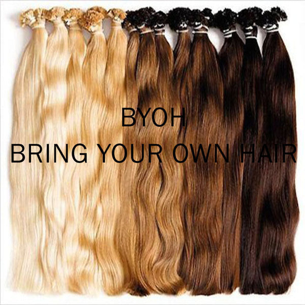 1 - BYOH - Bring Your Own Hair - Luxury Strand Extensions | PAYMENT PLAN | IN YOUR CITY | DISCOUNTED Monthly Special